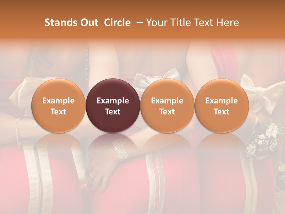 Dress Bloom Marriage PowerPoint Template