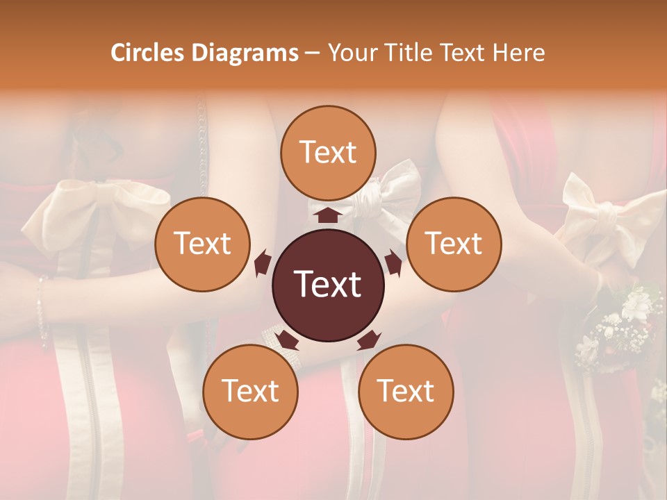 Dress Bloom Marriage PowerPoint Template