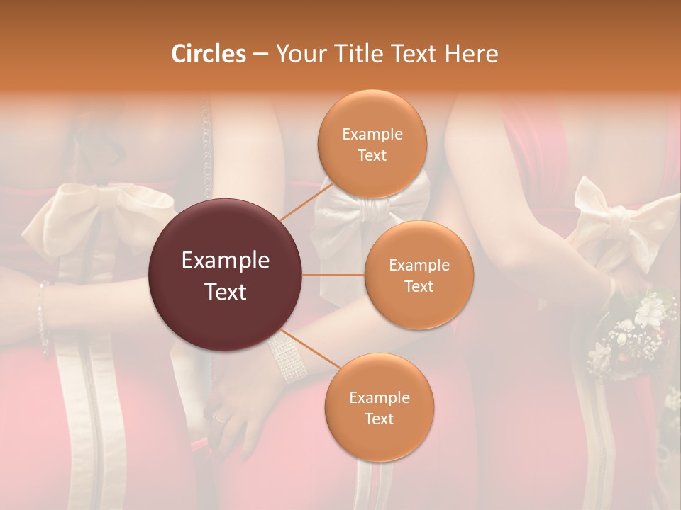 Dress Bloom Marriage PowerPoint Template