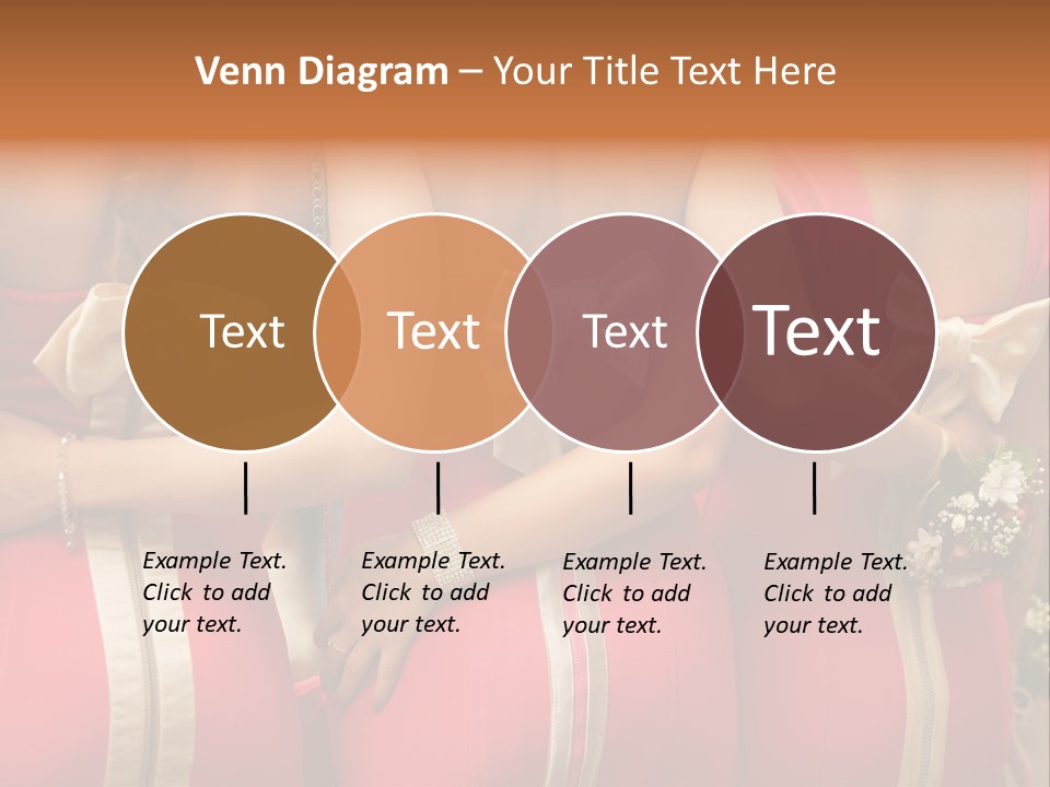 Dress Bloom Marriage PowerPoint Template