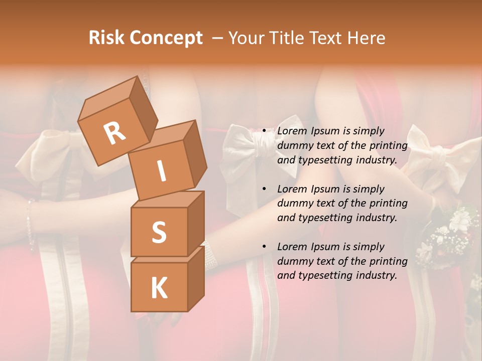 Dress Bloom Marriage PowerPoint Template