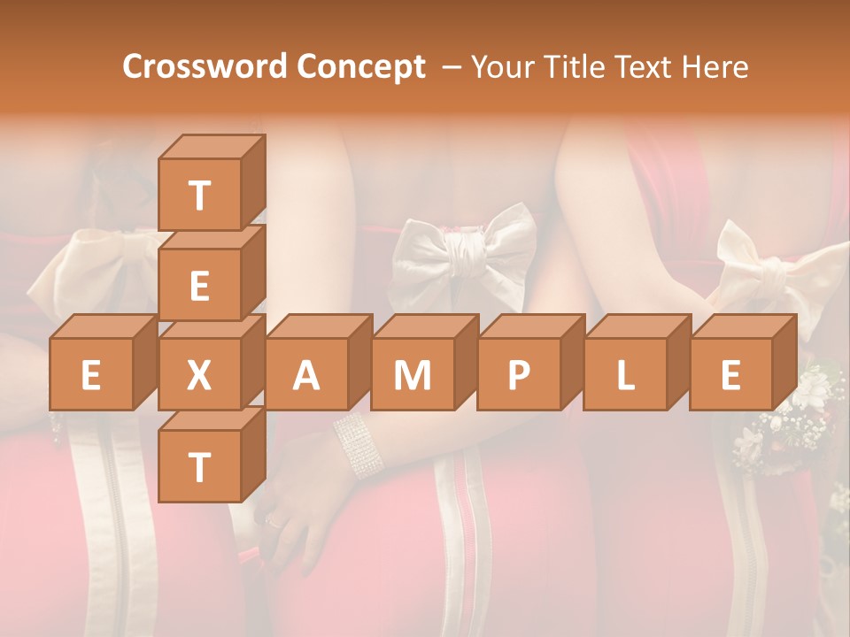 Dress Bloom Marriage PowerPoint Template