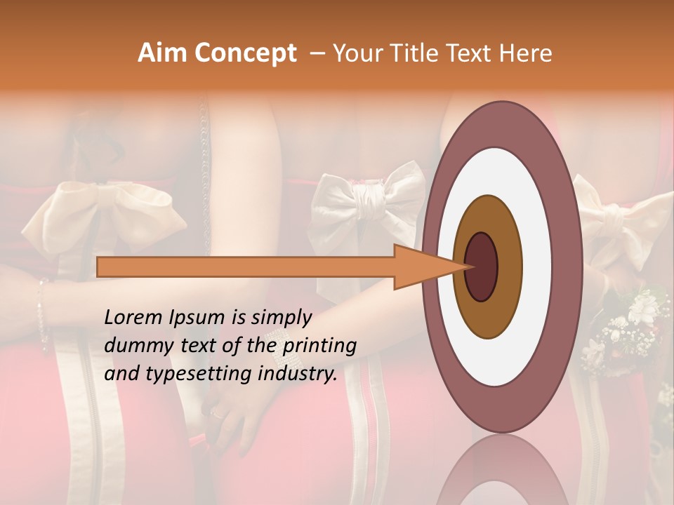 Dress Bloom Marriage PowerPoint Template