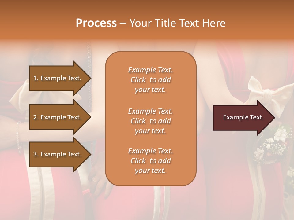 Dress Bloom Marriage PowerPoint Template