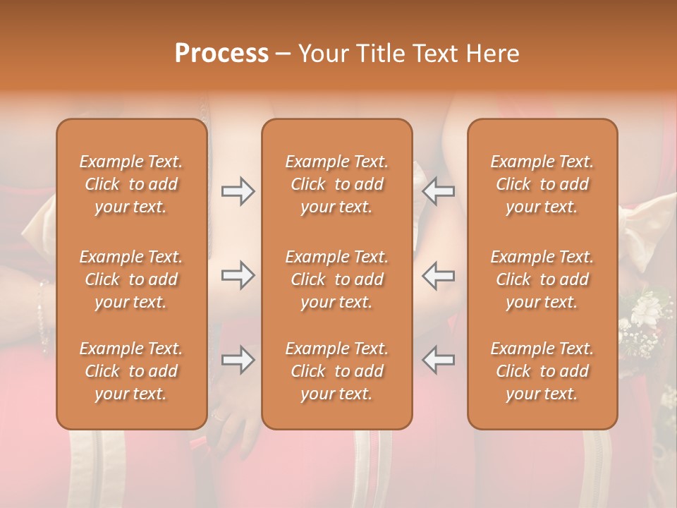 Dress Bloom Marriage PowerPoint Template