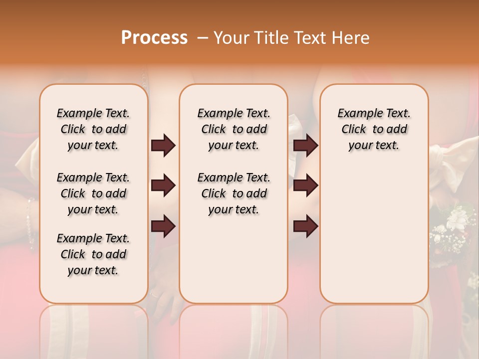 Dress Bloom Marriage PowerPoint Template