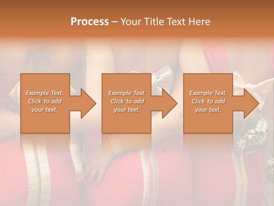 Dress Bloom Marriage PowerPoint Template