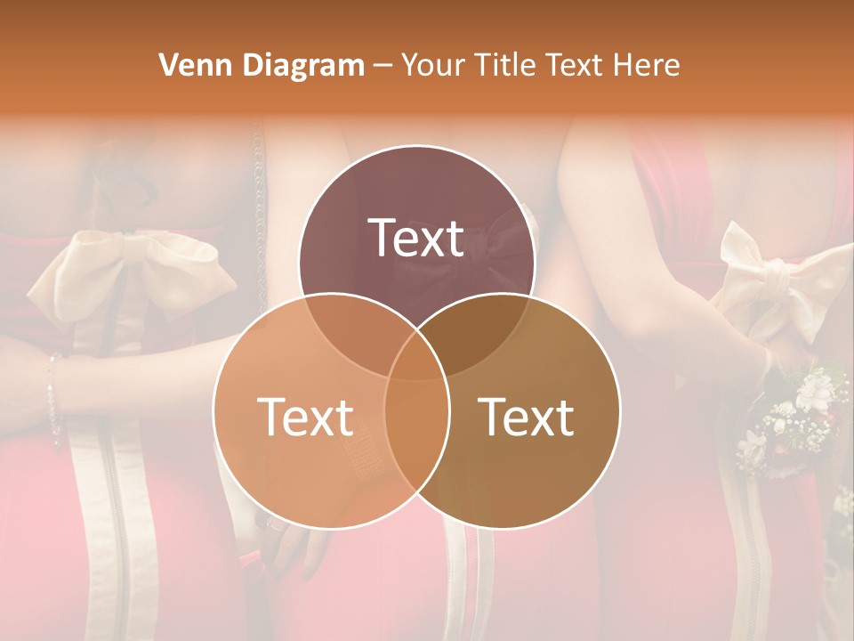 Dress Bloom Marriage PowerPoint Template