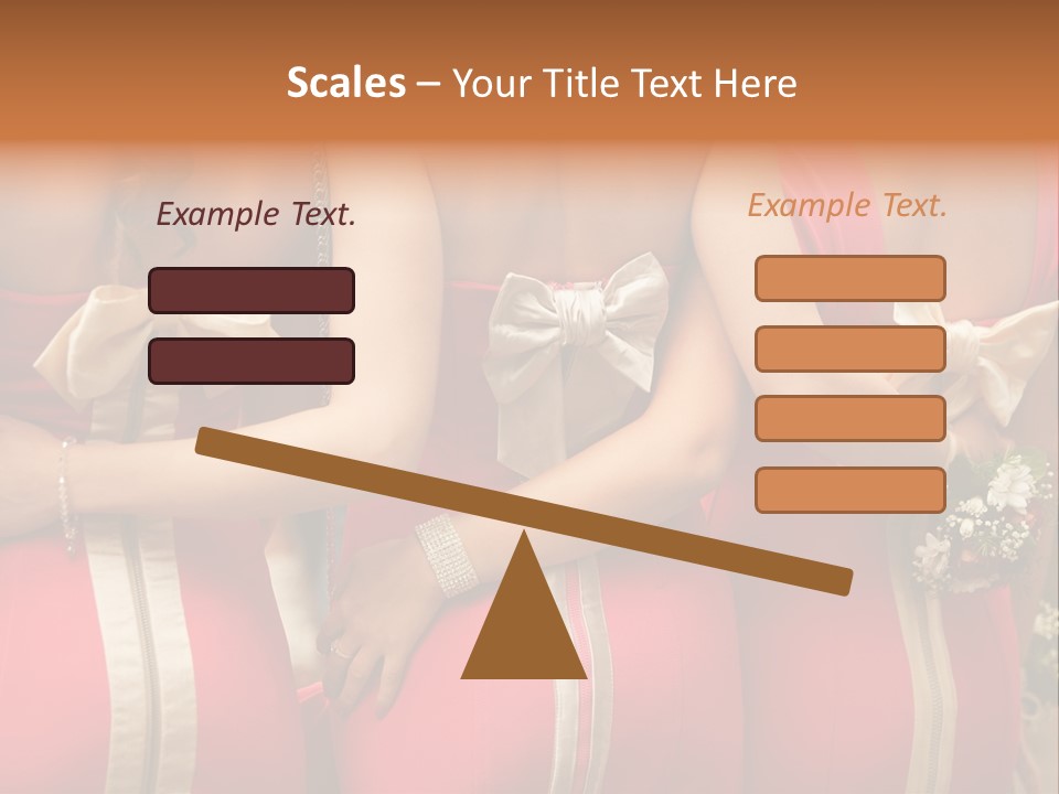 Dress Bloom Marriage PowerPoint Template