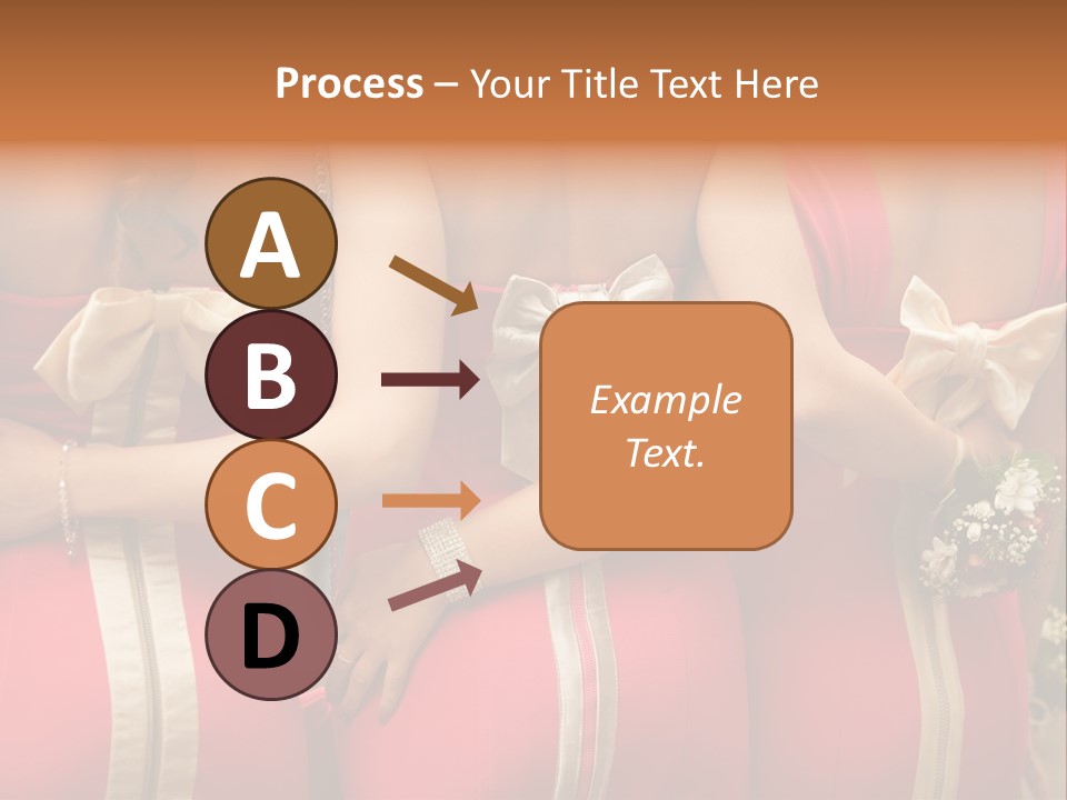 Dress Bloom Marriage PowerPoint Template