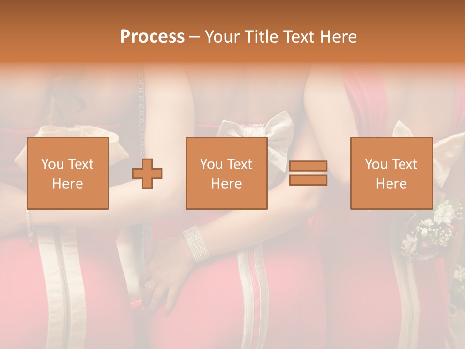 Dress Bloom Marriage PowerPoint Template