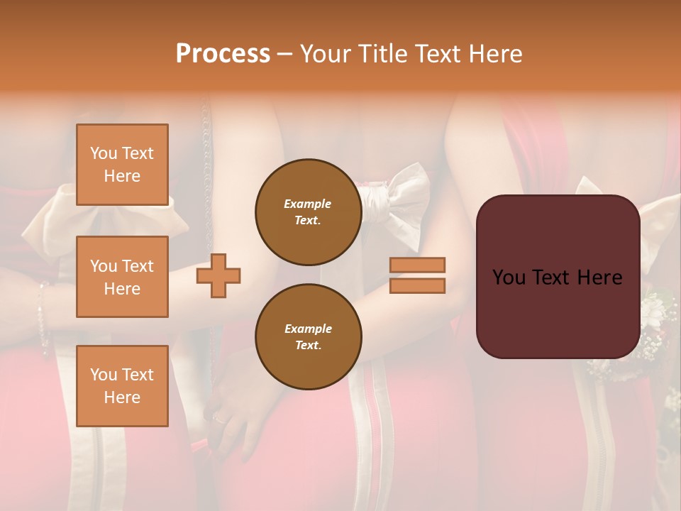 Dress Bloom Marriage PowerPoint Template