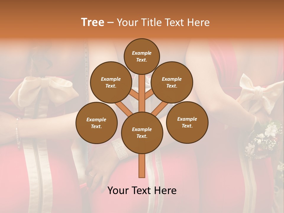 Dress Bloom Marriage PowerPoint Template