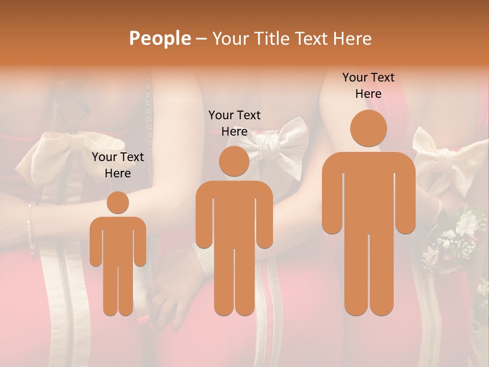 Dress Bloom Marriage PowerPoint Template