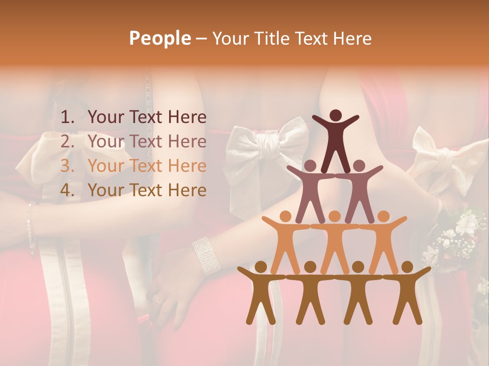 Dress Bloom Marriage PowerPoint Template