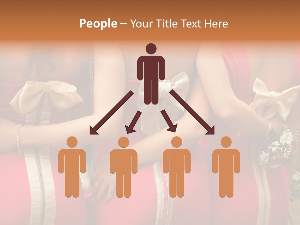 Dress Bloom Marriage PowerPoint Template