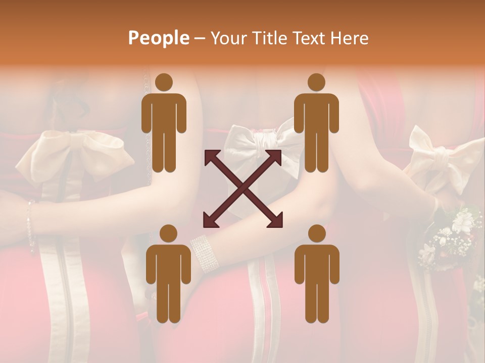 Dress Bloom Marriage PowerPoint Template