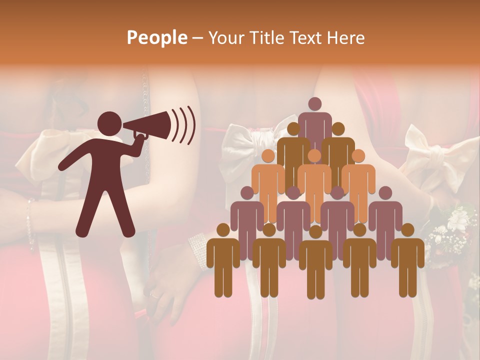 Dress Bloom Marriage PowerPoint Template