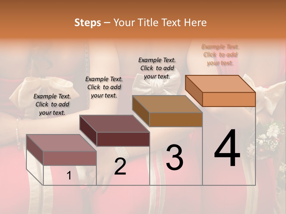 Dress Bloom Marriage PowerPoint Template
