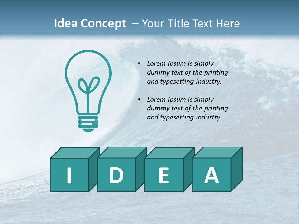 Sports Action Spray PowerPoint Template