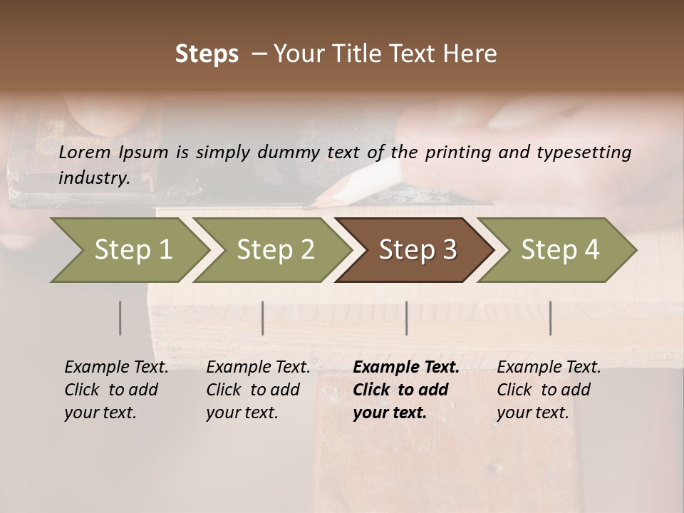 Carpentry Craftsperson Work PowerPoint Template