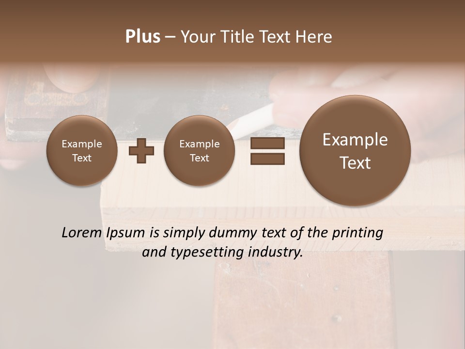 Carpentry Craftsperson Work PowerPoint Template