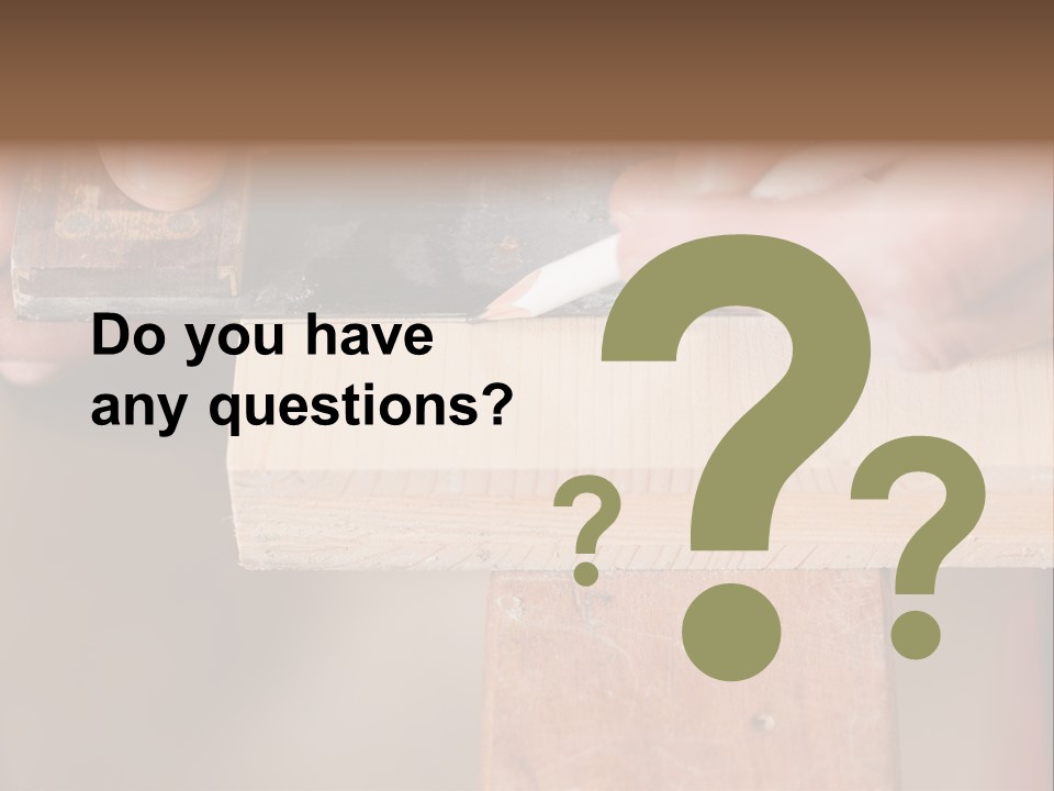 Carpentry Craftsperson Work PowerPoint Template