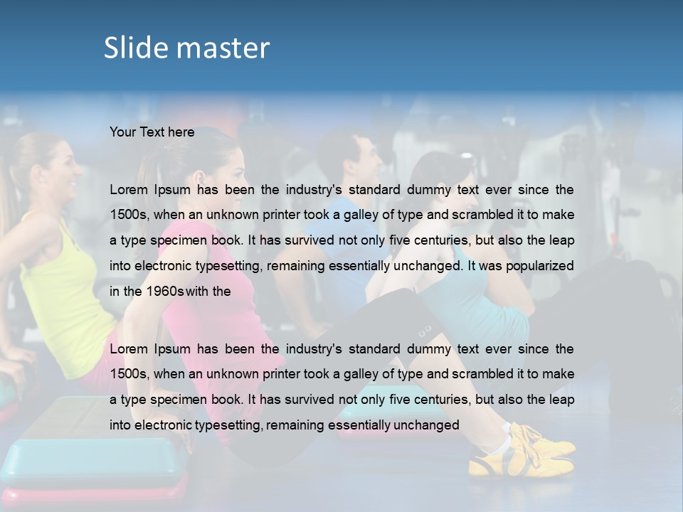 Smile Training Workout PowerPoint Template