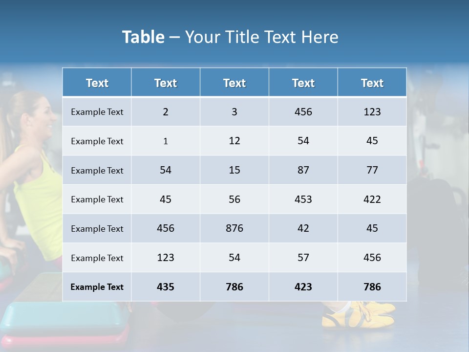Smile Training Workout PowerPoint Template