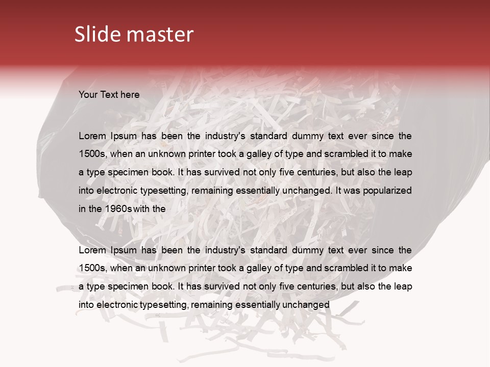 Garbage Rubbish Ecology PowerPoint Template