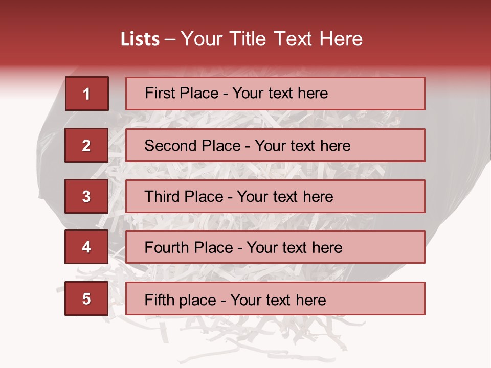 Garbage Rubbish Ecology PowerPoint Template