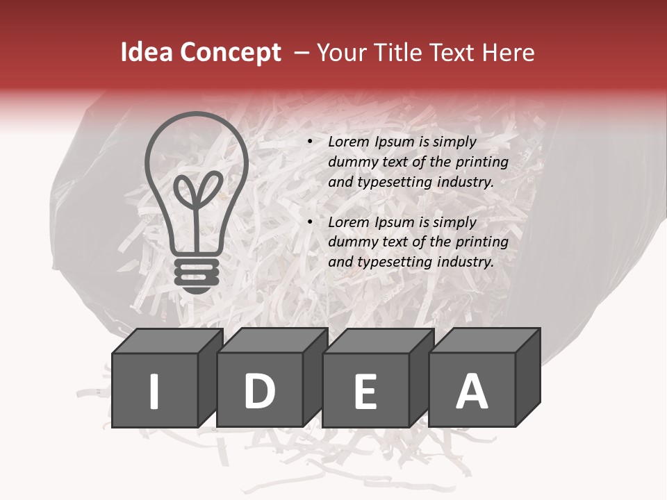 Garbage Rubbish Ecology PowerPoint Template