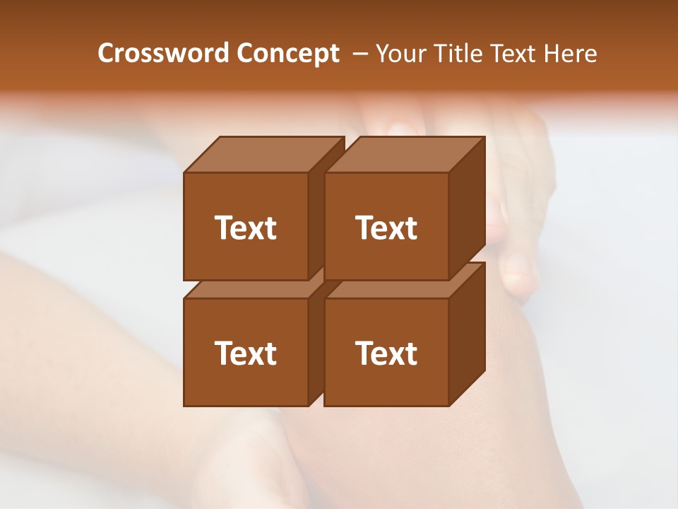 A Woman's Feet With A Red Manicure PowerPoint Template