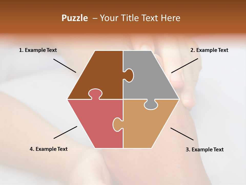 A Woman's Feet With A Red Manicure PowerPoint Template