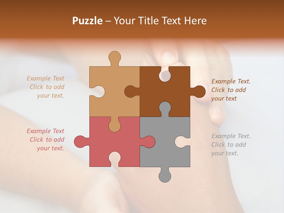 A Woman's Feet With A Red Manicure PowerPoint Template