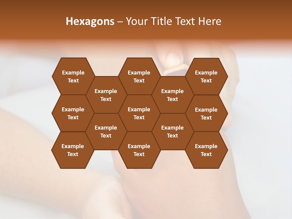 A Woman's Feet With A Red Manicure PowerPoint Template