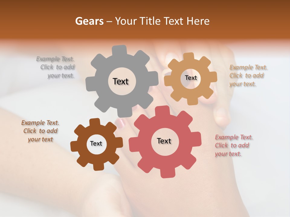 A Woman's Feet With A Red Manicure PowerPoint Template