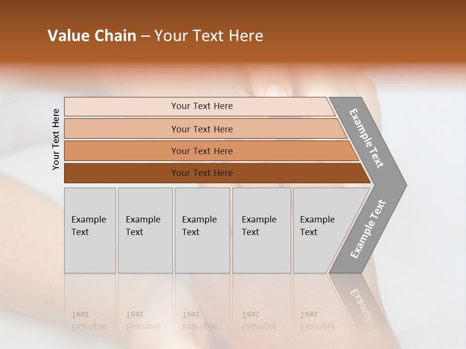 A Woman's Feet With A Red Manicure PowerPoint Template