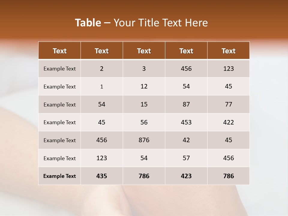 A Woman's Feet With A Red Manicure PowerPoint Template