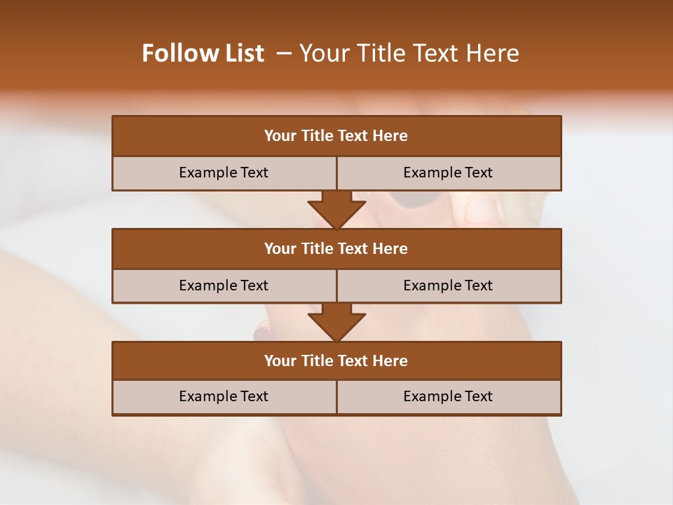 A Woman's Feet With A Red Manicure PowerPoint Template