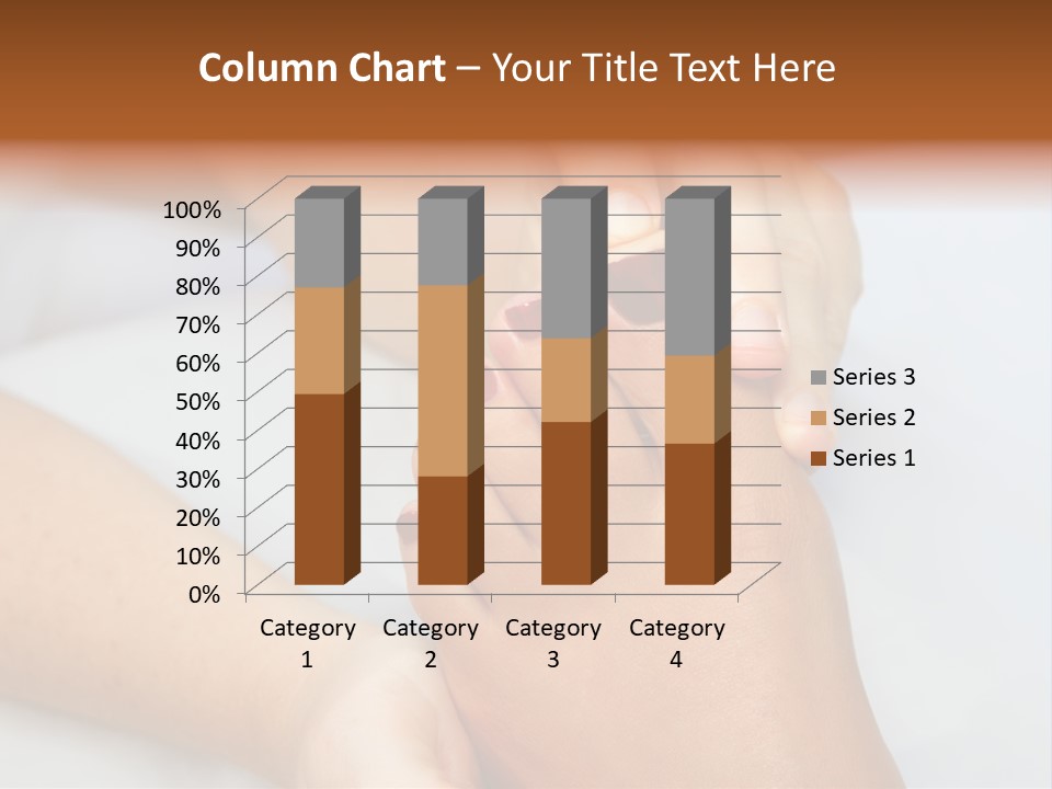 A Woman's Feet With A Red Manicure PowerPoint Template