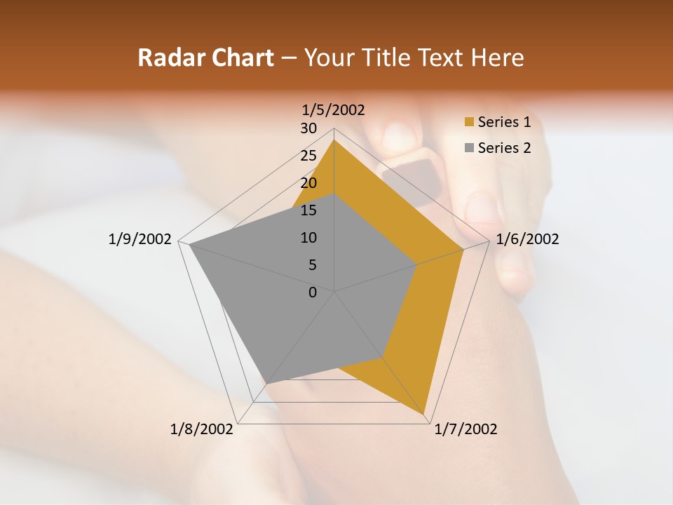 A Woman's Feet With A Red Manicure PowerPoint Template
