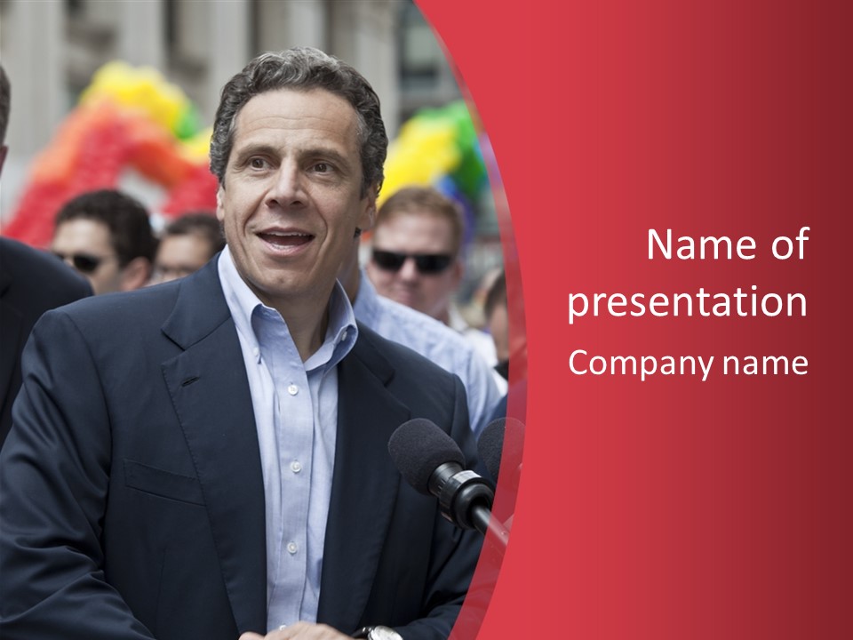 Legalization Cuomo Press PowerPoint Template