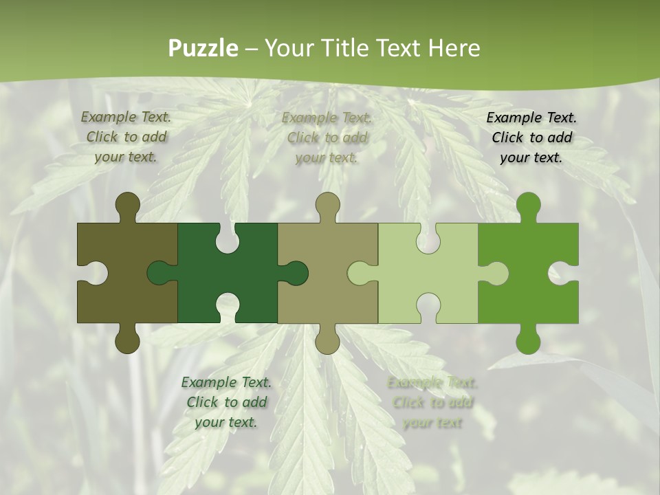 Backgrounds Leaf Marijuana PowerPoint Template