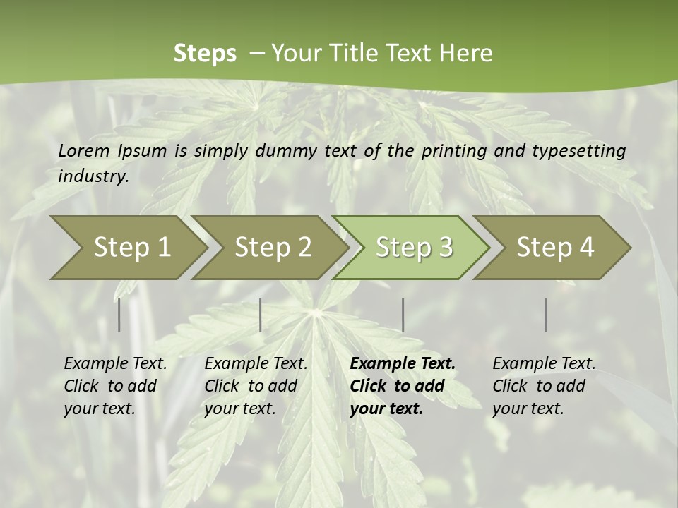Backgrounds Leaf Marijuana PowerPoint Template
