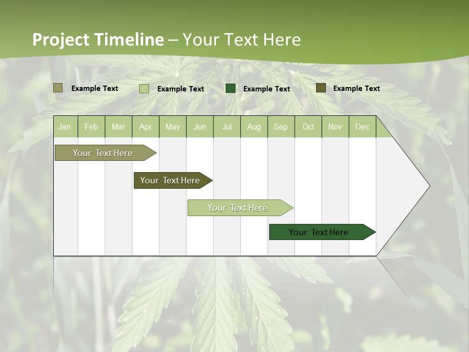 Backgrounds Leaf Marijuana PowerPoint Template