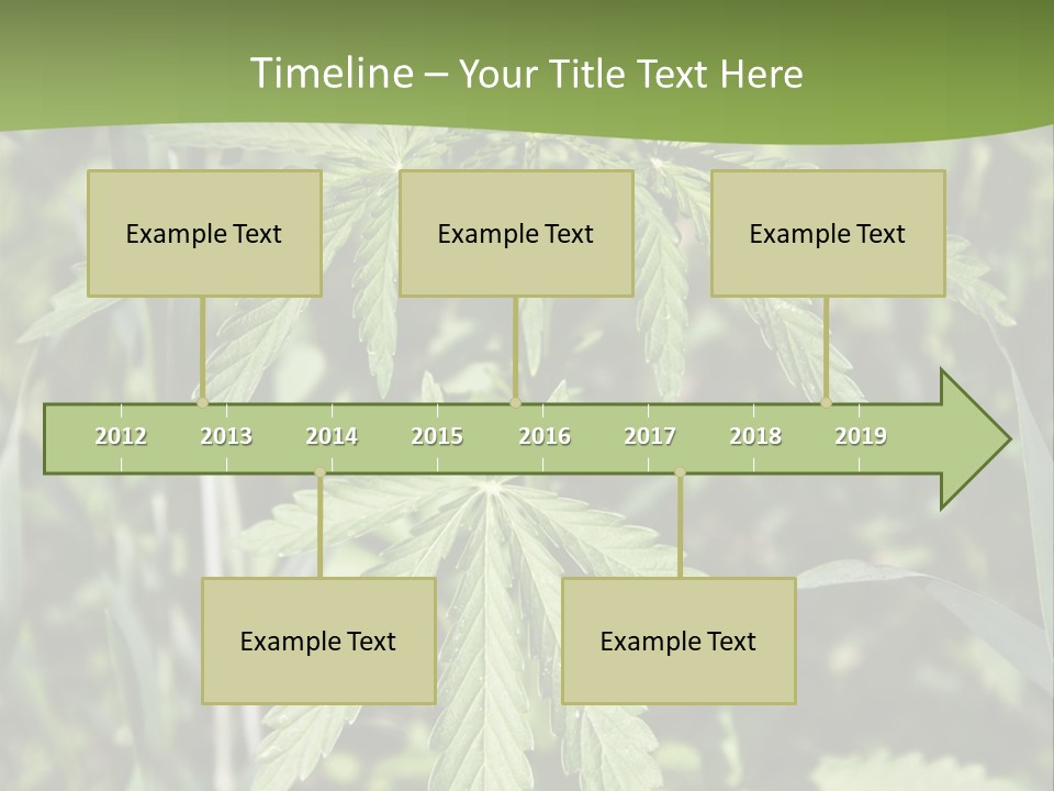 Backgrounds Leaf Marijuana PowerPoint Template