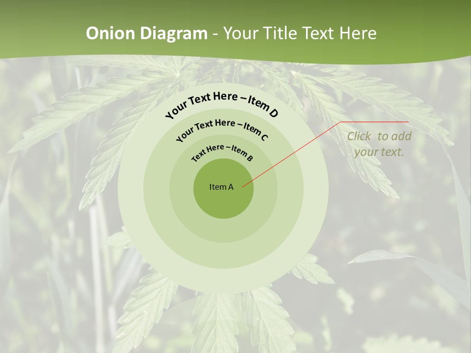 Backgrounds Leaf Marijuana PowerPoint Template