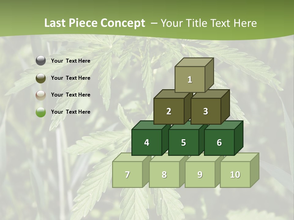 Backgrounds Leaf Marijuana PowerPoint Template