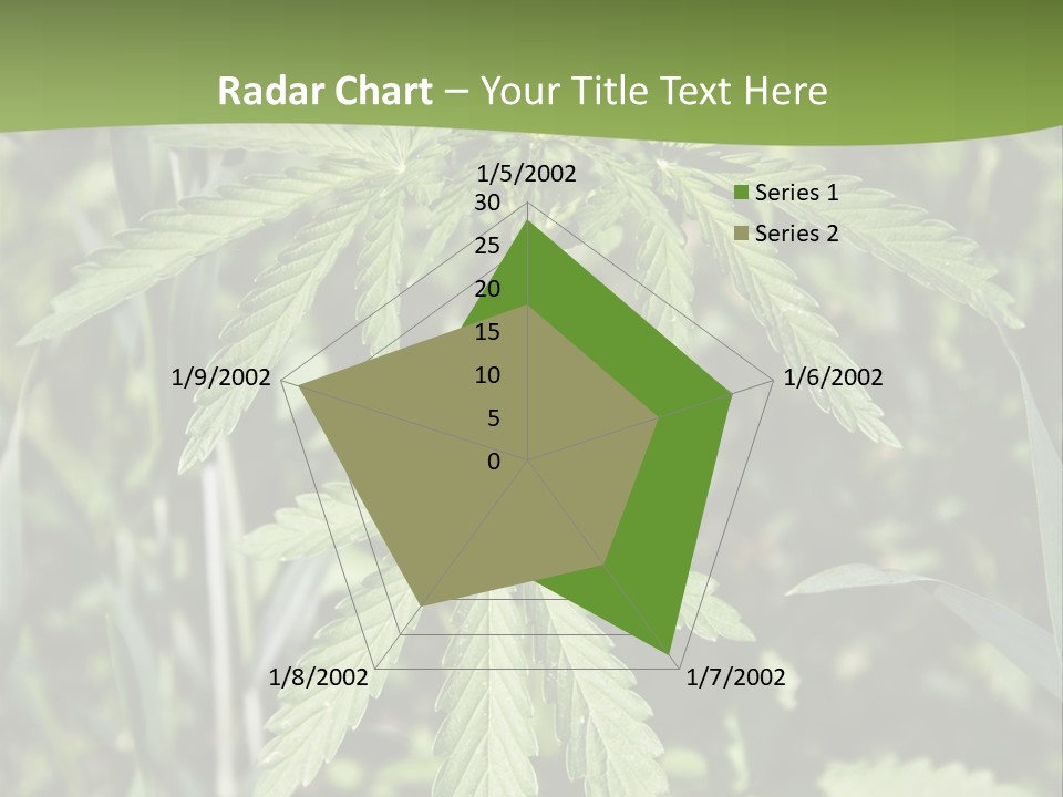 Backgrounds Leaf Marijuana PowerPoint Template